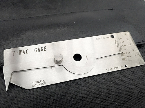 不锈钢咬边尺 公制/英制 V-Wac Weld Gauge
