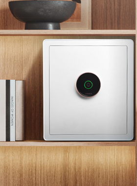 卡唛crmcr保险柜家用已接入米家APP防盗全钢小型45CM指纹箱衣柜隐形入墙保险箱办公保管箱床头柜保管箱夹万