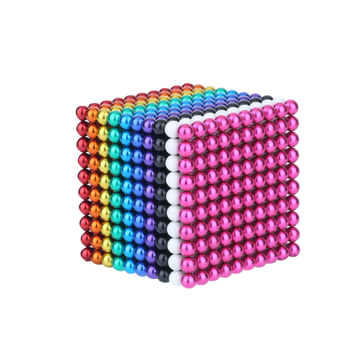 圆形魔珠彩色球磁力棒减压吸铁石