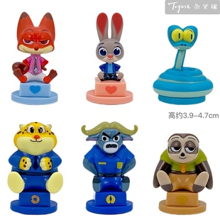 疯狂动物城2系列印章橡皮正版 玩偶盲盒玩具摆件尼克朱迪盖瑞闪电