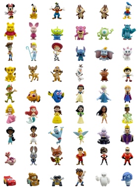 迪士尼100周年可爱庆典系列Q萌公仔盲袋卡通玩偶玩具模型萌粒潮玩