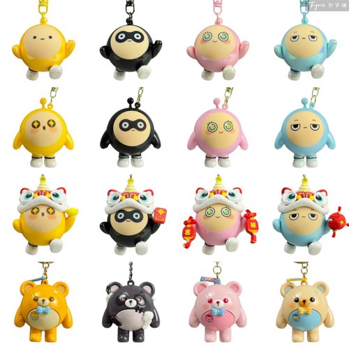 蛋仔派对正版模玩周边 EGGYPARTY玩偶玩具 仔仔熊失心熊摆件挂件