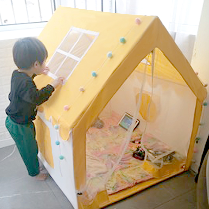 儿童帐篷室内游戏屋女孩公主城堡玩具屋男孩宝宝小房子分床神器-封面