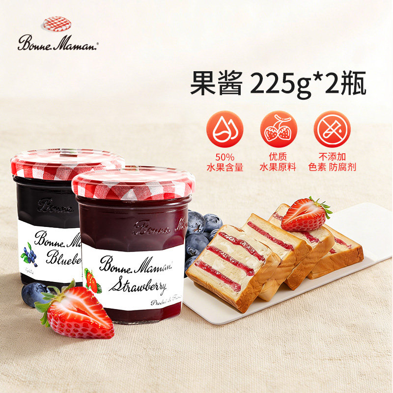 andros蓓妮妈妈草莓酱蓝莓酱图片