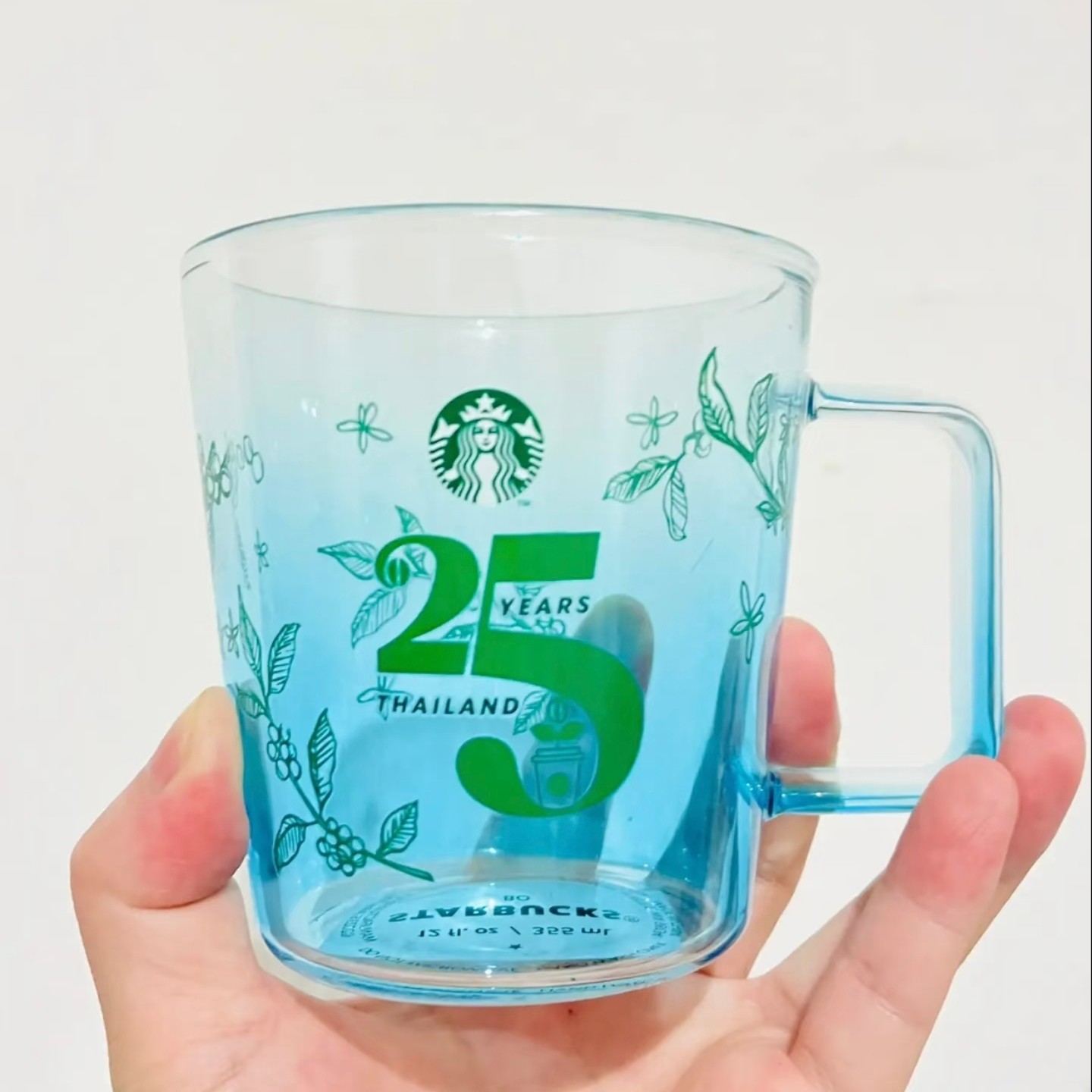 星巴克杯子清仓特价优惠简约高颜值25周年冷变玻璃杯桌面马克水杯