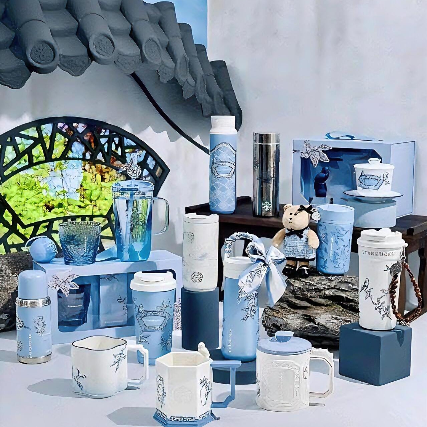 星巴克东方园林秘境系列杯子