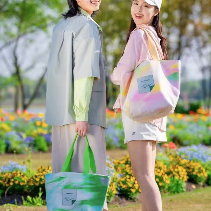 星巴克包包24年新款星冰粽冰尚冰礼袋撞色大容量单肩手提托特包,箱包皮具/热销女包/男包,托特包,淘宝优惠券,粉丝福利购,淘宝优惠卷