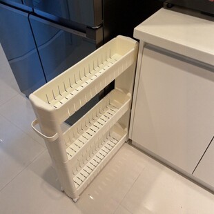 7/8/9cm10公分超窄缝隙收纳柜厨房冰箱边夹缝置物架落地小推车储