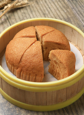 广式圆形古法马拉糕4个装儿童早餐松糕软糕蛋糕早茶广东茶楼点心