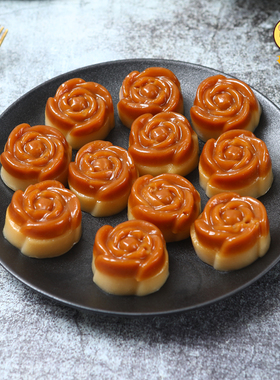 玫瑰奶糕12个包香糕软糕糯米糕发糕水晶糕 广式早茶广东茶楼点心