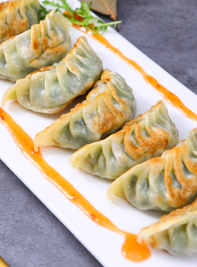 加藤利韭菜饺子速冻煎饺猪肉广东茶楼早茶点心外卖大蒸饺煎饺12个