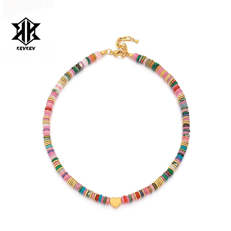 波西米亚民族风爱心个性潮流项链