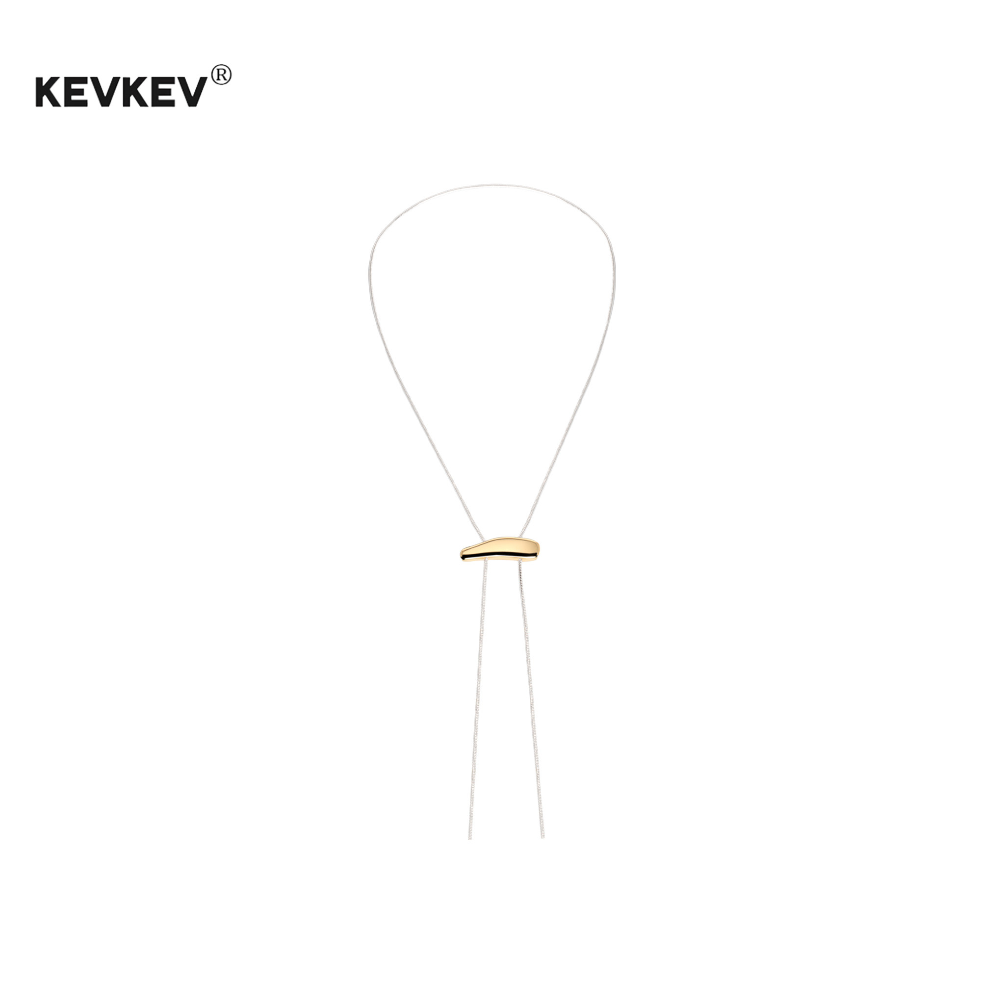 kevkev小众设计高级感超长抽拉式毛衣链松本奈惠同款极简