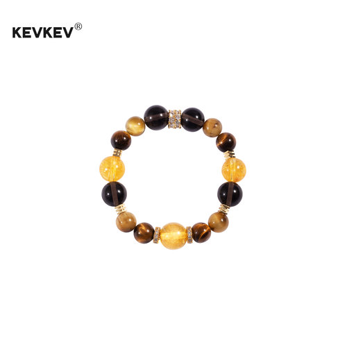 kevkev赵露思同款天然水晶多宝手串黄塔晶虎眼石招财转运手链礼物