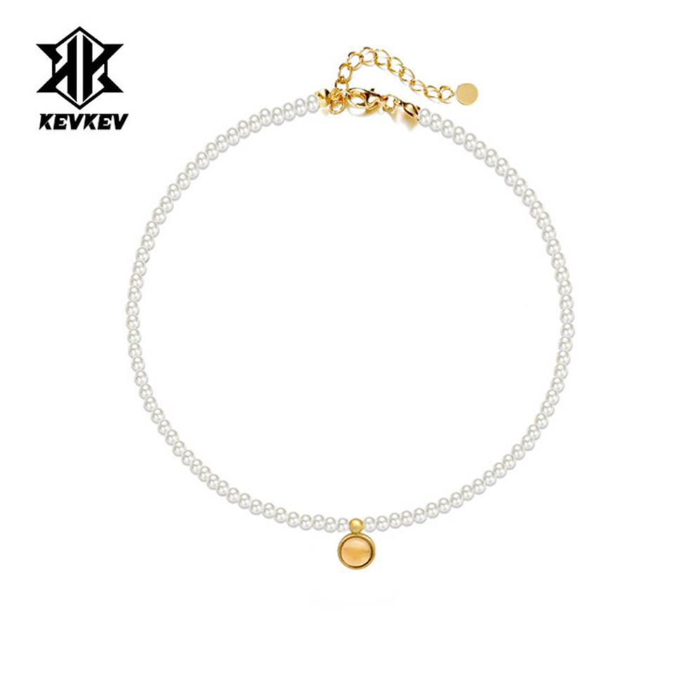 kevkev天然珍珠项链独特绝美项链