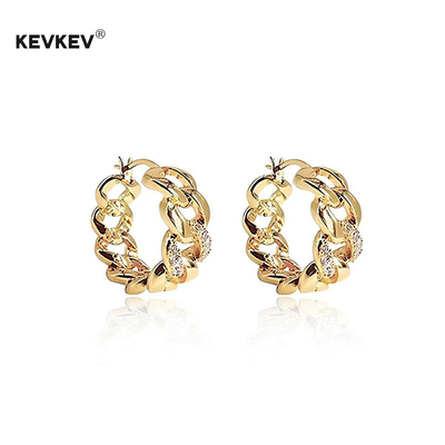 kevkev许我耀眼赵露思许妍同款耳环金属链条镀18K金耳扣气质女