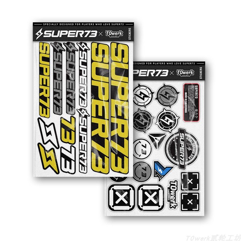 Super73RXS1Y1官网复刻贴纸原创主题款电动车装饰改装配件个性diy图片