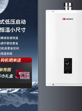 NORITZ能率GQ-11A3FEX燃气热水器11升恒温小尺寸迷你强排低压启动