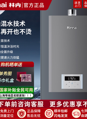 Rinnai/林内 RUS-16E41G-CH/16E42G-CH燃气热水器劲悦系列伺服