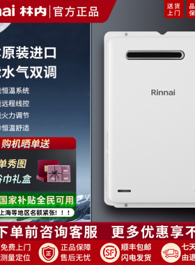 Rinnai/林内 REU-A1620W/A2024/2426W燃气热水器室户外机进口16升