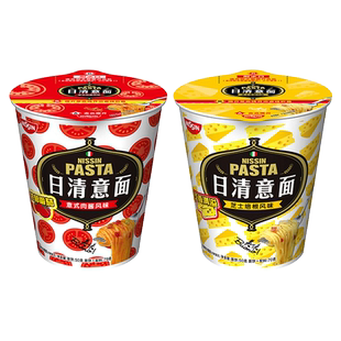 NISSIN/日清 意面意式肉酱 芝士培根风味4口味 拌面速食面方便面