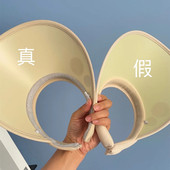 晚晚同款 灰色汗带 DZP优品防晒帽女夏天开车遮阳帽骑行大檐空顶帽