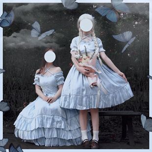 【现货掉落 七折优惠】奶油仲夏OP*微光蔷薇DRLolita长短款