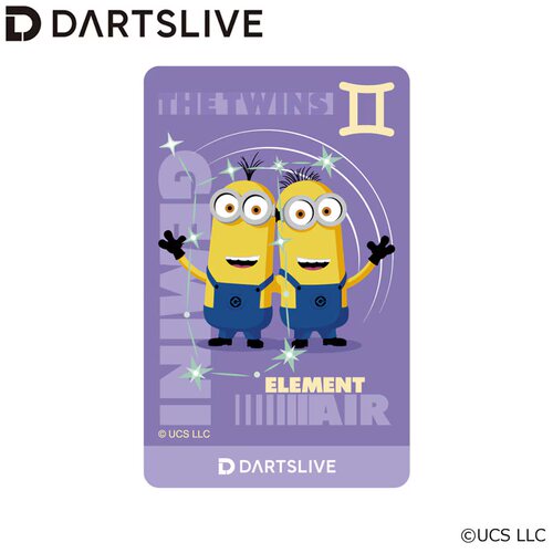 小黄人双子座DARTSLIVE会员卡