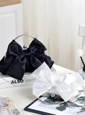 跨境热销白色婚礼包宴会手提包仙女包晚宴手拎包高级礼服包链条包