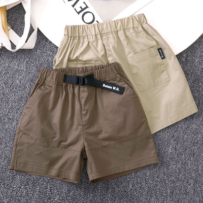 【儿童棉布薄款日系中裤】男童天丝棉五分裤