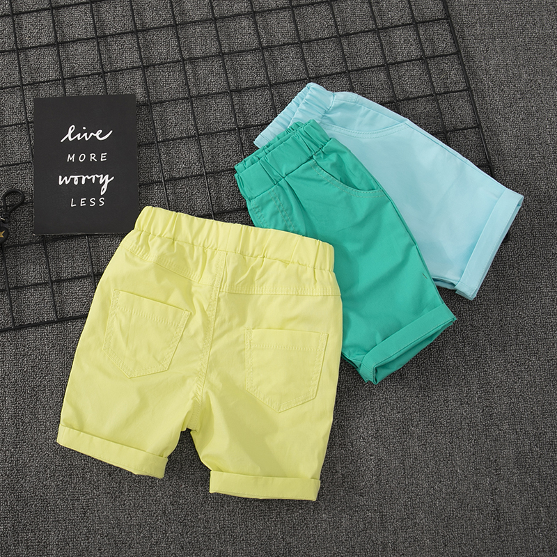 男童裤子夏季薄款纯棉儿童五分裤