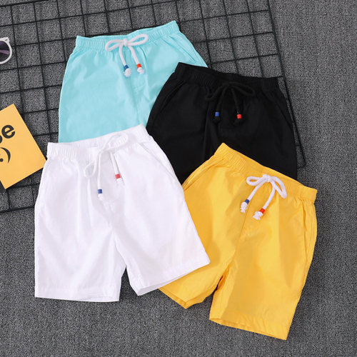 夏款韩版白色纯棉宽松运动短裤潮