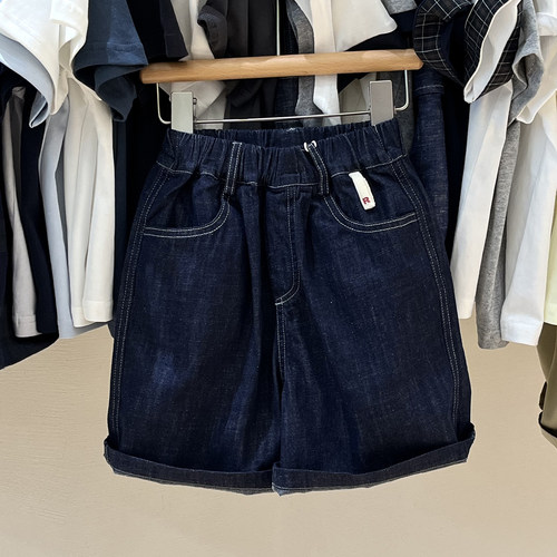 简历男童纯棉牛仔短裤夏季薄款