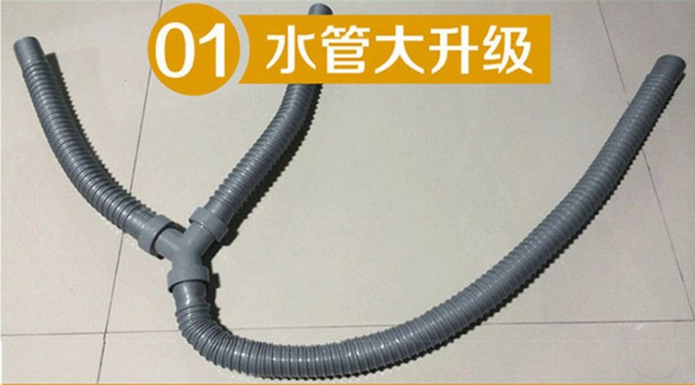 洗衣池塑料下水管三通管直通管胶管水池下水管浴室盆下水管Y形管