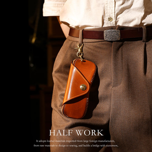 眼镜盒纯手工真皮便携抗压