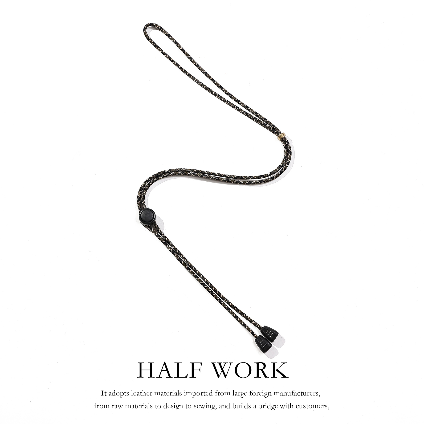 HALF WORK斜挎七芯伞兵尼龙绳搭配小包钥匙包挂扣米国配件
