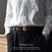 复古潮流 油蜡皮合页扣皮带男真皮头层牛皮手工纯黄铜自动扣腰带