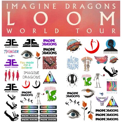 梦龙乐队演唱会周边纹身贴 Imagine Dragons手臂脸贴杭州深圳上海