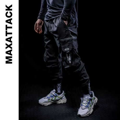 Осенние спортивные штаны, комбинезон для отдыха для спортзала, оверсайз, большой размер, в стиле панк