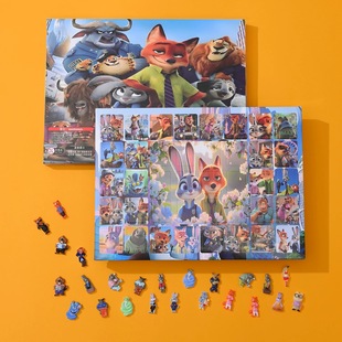 40洞疯狂动物城公仔洞洞乐树脂摆件盲盒抽奖儿童惊喜戳戳乐摆摊卖