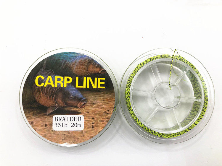carp fishing欧式钓法鲤鱼钓4编大力马斑点花线绑鲤鱼钩子线20米