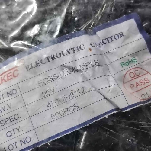 ECGS471M025PLR,470UF,25V插件铝电解电 议价