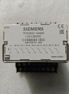 西门子继电器 7PA2632-0AA00，110/125VD 议价