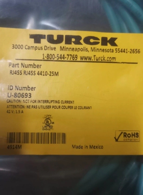 图尔克RJ45S 4410-25M U-80693 1-80 议价