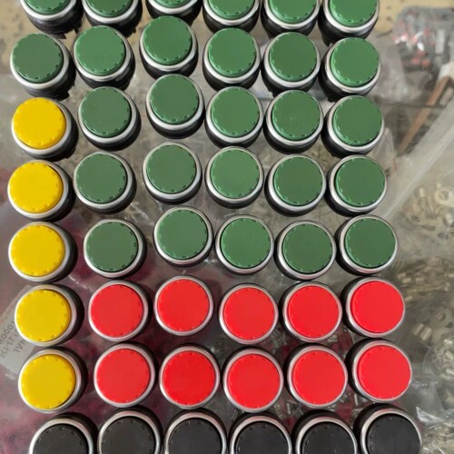 天逸凸头按钮LA42T-10 绿色红色黄色黑色 议价
