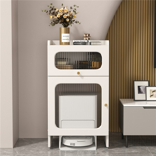 扫地机器人置物架通用型基站架机器人收纳架柜带轮上方柜子鱼缸柜