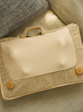 韩国代购超便携实用无线按摩椅枕肩部颈按摩全自动按摩器腰部背部