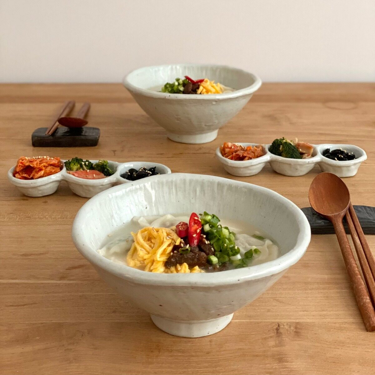 韩国代购进口手工制作深汤碗大号家用陶瓷Gao档自然工艺炒饭面碗
