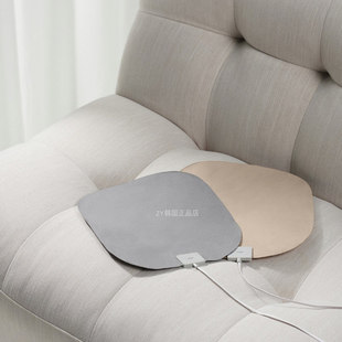 韩国代购 便携实用超薄设计USB无线加热坐垫随身携带户外露营垫子