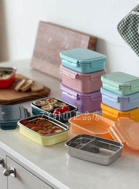 韩国代购进口水果便当盒外出专用便携户外野餐冰箱食物保鲜盒收纳
